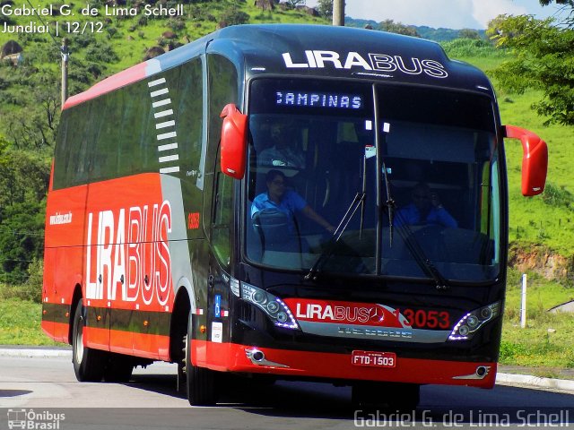 Lirabus 13053 na cidade de Jundiaí, São Paulo, Brasil, por Gabriel Giacomin de Lima. Número da foto: #3847590.