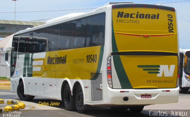 Viação Nacional 10540 na cidade de Goiânia, Goiás, Brasil, por Carlos Júnior. ID da foto: 3846905.