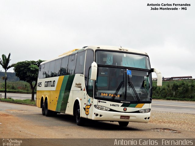 Empresa Gontijo de Transportes 14125 na cidade de João Monlevade, Minas Gerais, Brasil, por Antonio Carlos Fernandes. Número da foto: #3847367.