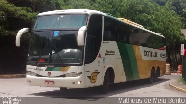 Empresa Gontijo de Transportes 14555 na cidade de São Paulo, São Paulo, Brasil, por Matheus de Melo Bento. Número da foto: #3847304.