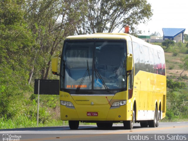 Viação Itapemirim 48109 na cidade de Vitória da Conquista, Bahia, Brasil, por Leandro  Santos. Número da foto: #3849682.