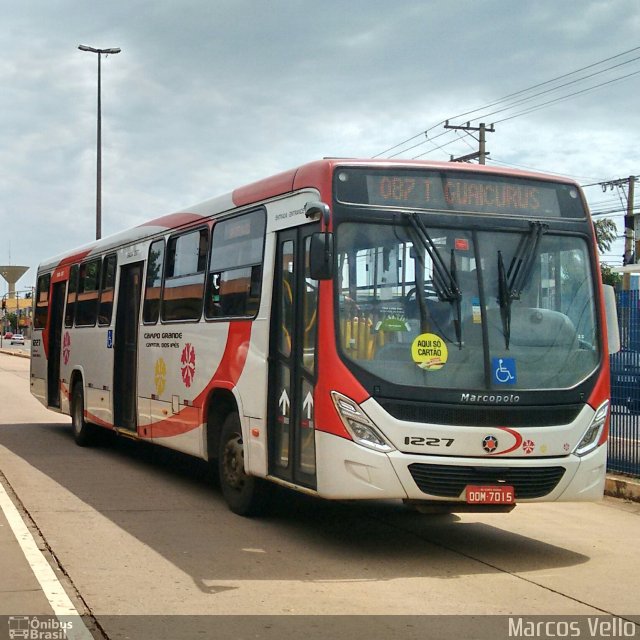 Viação Cidade Morena 1227 na cidade de Campo Grande, Mato Grosso do Sul, Brasil, por André Luis Barbosa Velo. Número da foto: #3848716.