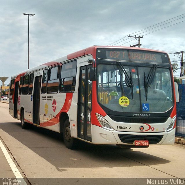 Viação Cidade Morena 1227 na cidade de Campo Grande, Mato Grosso do Sul, Brasil, por André Luis Barbosa Velo. ID da foto: 3848716.