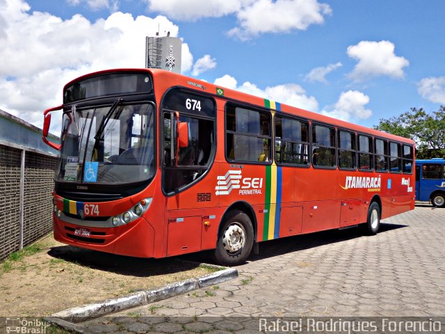 Itamaracá Transportes 674 na cidade de Olinda, Pernambuco, Brasil, por Rafael Rodrigues Forencio. Número da foto: #3848308.
