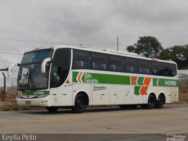 Cia. São Geraldo de Viação 14780 na cidade de Natal, Rio Grande do Norte, Brasil, por Keylla Pinto. ID da foto: 3848796.