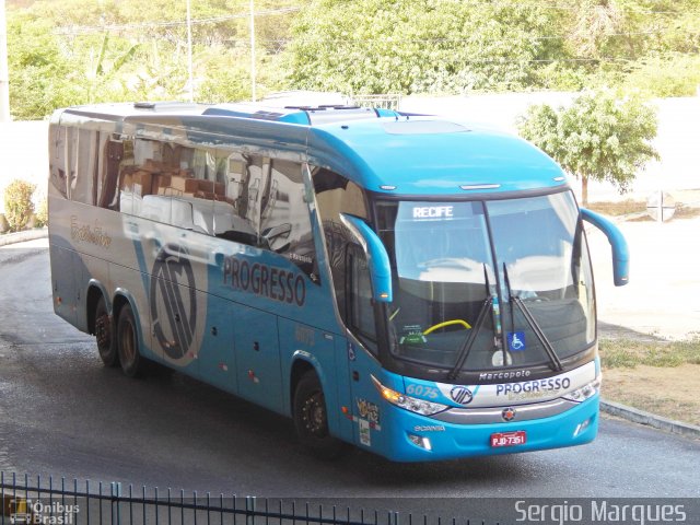 Auto Viação Progresso 6075 na cidade de Aracaju, Sergipe, Brasil, por Sergio Marques . Número da foto: #3850399.