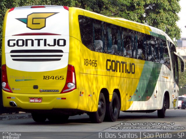 Empresa Gontijo de Transportes 18465 na cidade de São Paulo, São Paulo, Brasil, por Rafael Santos. ID da foto: 3852814.