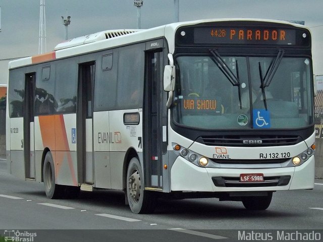 Evanil Transportes e Turismo RJ 132.120 na cidade de Nova Iguaçu, Rio de Janeiro, Brasil, por Mateus Machado. Número da foto: #3850953.