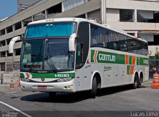 Empresa Gontijo de Transportes 14610 na cidade de Rio de Janeiro, Rio de Janeiro, Brasil, por Lucas Lima. Número da foto: #3852461.
