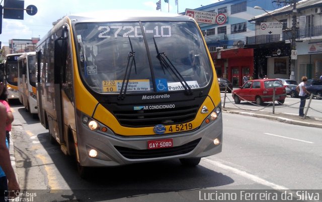 Allibus Transportes 4 5219 na cidade de São Paulo, São Paulo, Brasil, por Luciano Ferreira da Silva. Número da foto: #3851650.