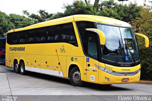 Viação Itapemirim 60661 na cidade de São Paulo, São Paulo, Brasil, por Flávio Oliveira. Número da foto: #3852818.