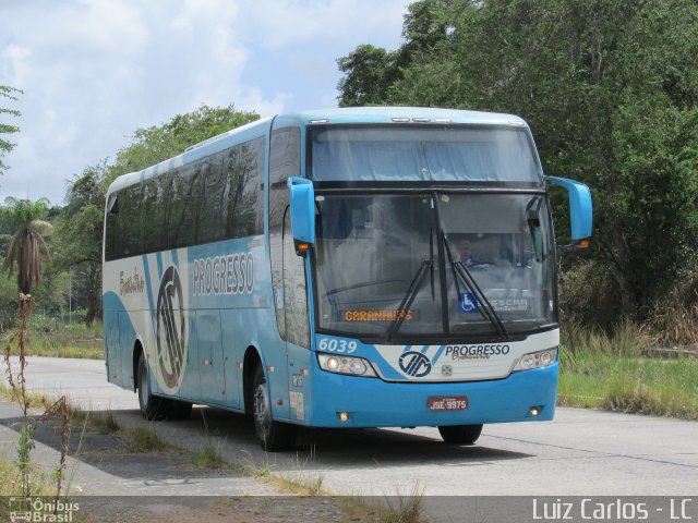 Auto Viação Progresso 6039 na cidade de Recife, Pernambuco, Brasil, por Luiz Carlos de Santana. ID da foto: 3851881.