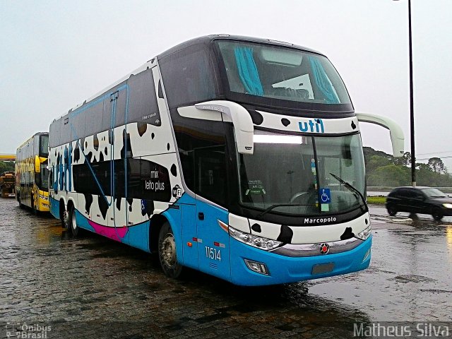 UTIL - União Transporte Interestadual de Luxo 11514 na cidade de Fazenda Rio Grande, Paraná, Brasil, por Matheus Silva. Número da foto: #3852087.