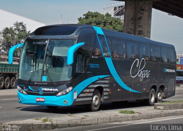 Empresa de Ônibus Nossa Senhora da Penha 52010 na cidade de Rio de Janeiro, Rio de Janeiro, Brasil, por Lucas Lima. Número da foto: #3852317.