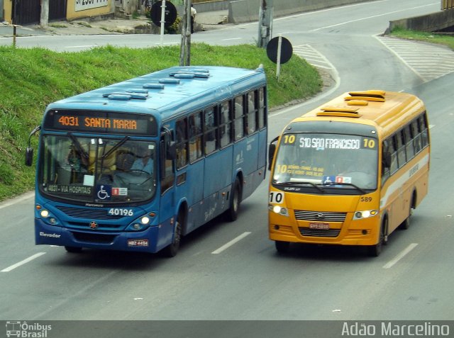 Transporte Suplementar de Belo Horizonte 589 na cidade de Belo Horizonte, Minas Gerais, Brasil, por Adão Raimundo Marcelino. ID da foto: 3852419.