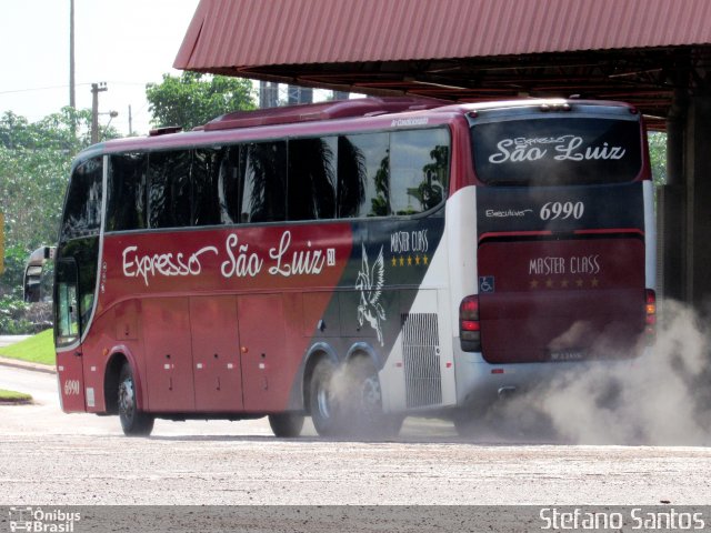 Expresso São Luiz 6990 na cidade de Rondonópolis, Mato Grosso, Brasil, por Stefano  Rodrigues dos Santos. ID da foto: 3813318.