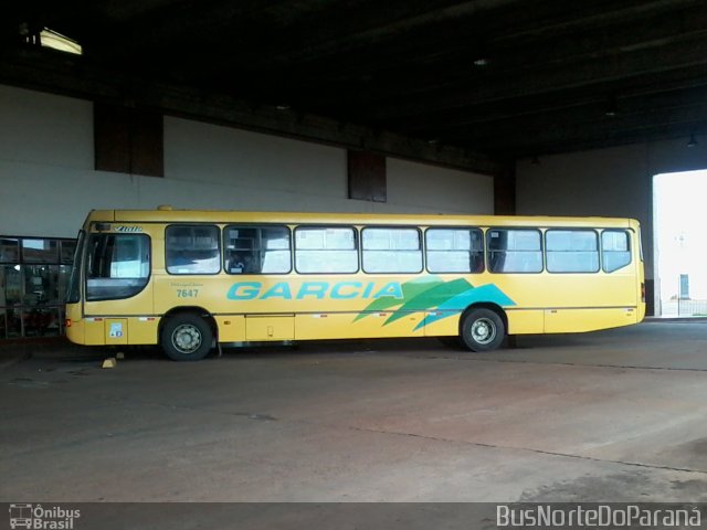 Viação Garcia 7647 na cidade de Apucarana, Paraná, Brasil, por Josino Vieira. ID da foto: 3812930.