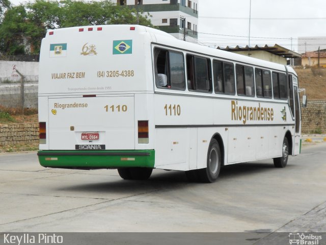 Viação Riograndense 1110 na cidade de Natal, Rio Grande do Norte, Brasil, por Keylla Pinto. Número da foto: #3855602.