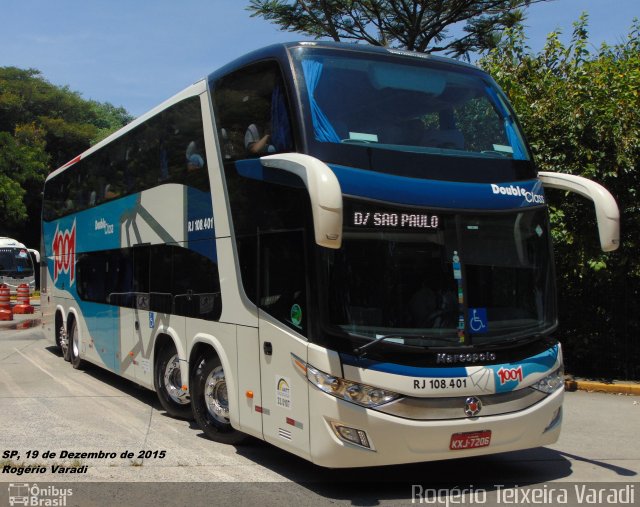 Auto Viação 1001 RJ 108.401 na cidade de São Paulo, São Paulo, Brasil, por Rogério Teixeira Varadi. Número da foto: #3853924.