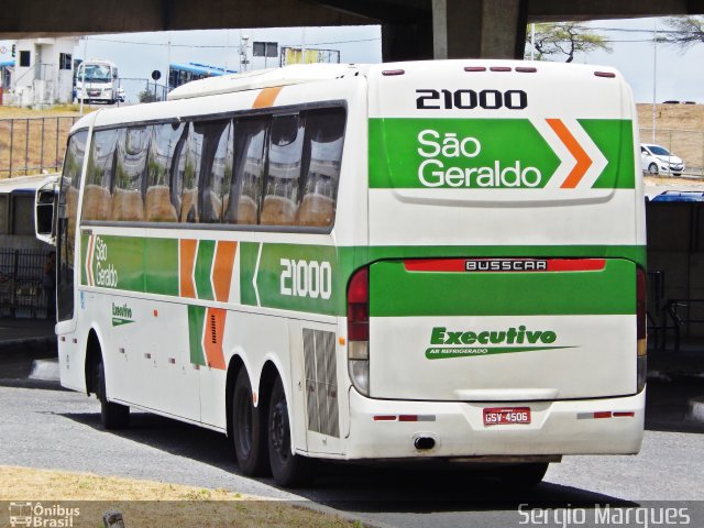 Cia. São Geraldo de Viação 21000 na cidade de Aracaju, Sergipe, Brasil, por Sergio Marques . ID da foto: 3855376.