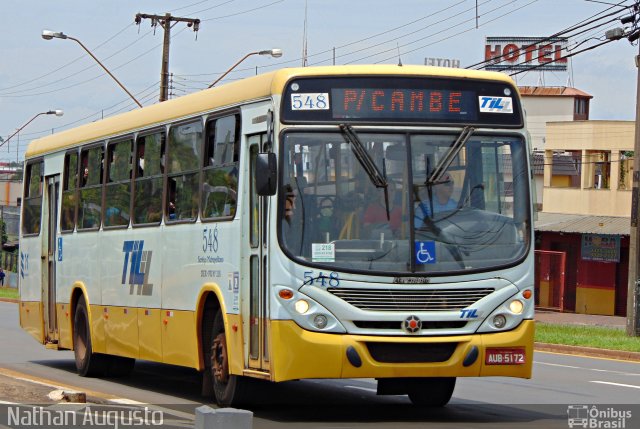 TIL Transportes Coletivos 548 na cidade de Londrina, Paraná, Brasil, por Nathan Augusto. Número da foto: #3855129.