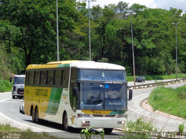 Empresa Gontijo de Transportes 11320 na cidade de Sabará, Minas Gerais, Brasil, por Júlio  Mandelli. ID da foto: 3853335.