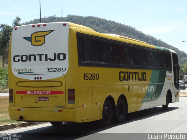 Empresa Gontijo de Transportes 15280 na cidade de Viana, Espírito Santo, Brasil, por Luan Peixoto. ID da foto: 3853970.