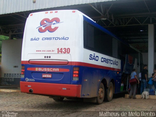 Viação São Cristóvão 1430 na cidade de Dores do Indaiá, Minas Gerais, Brasil, por Matheus de Melo Bento. ID da foto: 3855508.