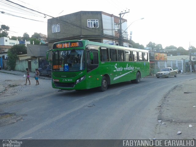Transportes Santo Antônio RJ 161.111 na cidade de Belford Roxo, Rio de Janeiro, Brasil, por Fabiano Magalhaes. Número da foto: #3854709.
