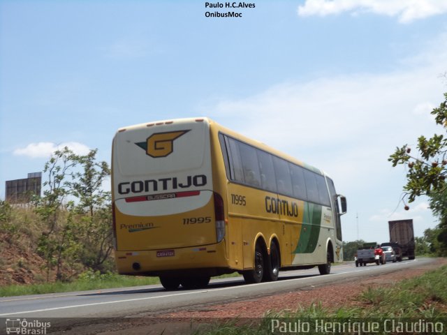 Empresa Gontijo de Transportes 11995 na cidade de Montes Claros, Minas Gerais, Brasil, por Paulo Henrique Claudino. ID da foto: 3855579.