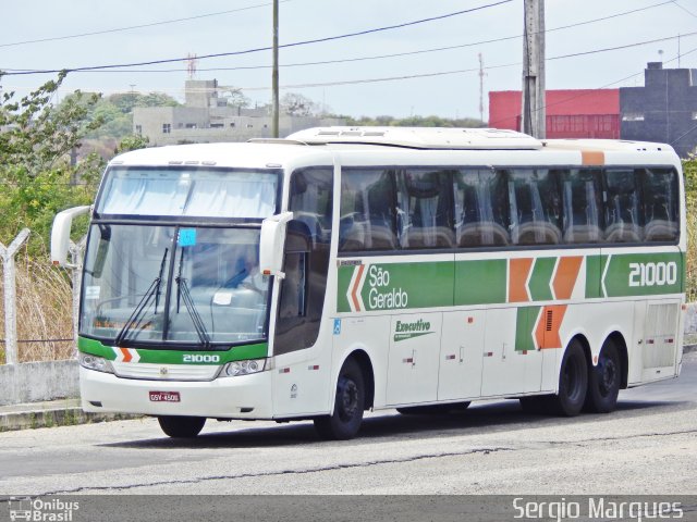 Cia. São Geraldo de Viação 21000 na cidade de Aracaju, Sergipe, Brasil, por Sergio Marques . ID da foto: 3855384.