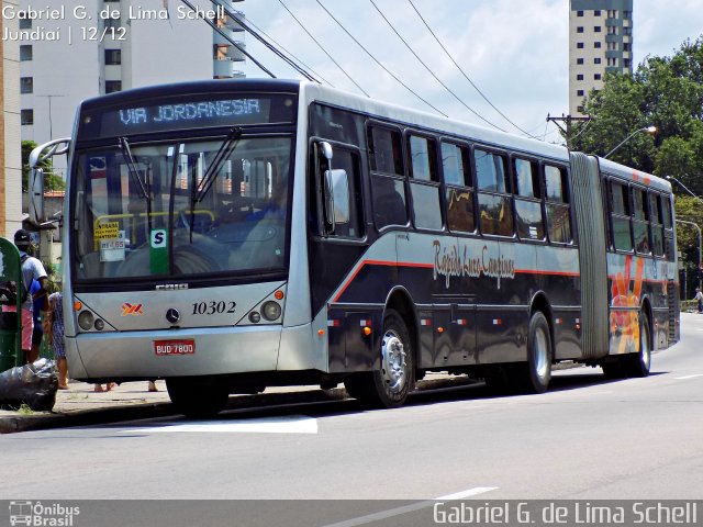 Rápido Campinas 10302 na cidade de Jundiaí, São Paulo, Brasil, por Gabriel Giacomin de Lima. Número da foto: #3854312.