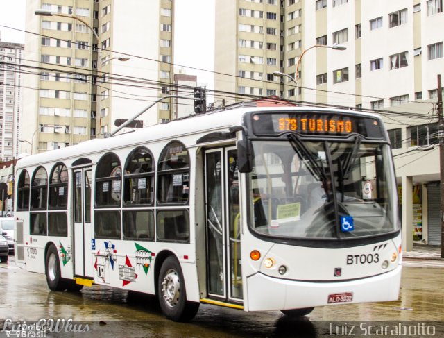 Transporte Coletivo Glória BT003 na cidade de Curitiba, Paraná, Brasil, por Luiz Scarabotto . Número da foto: #3855478.
