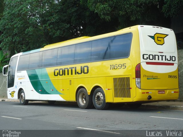 Empresa Gontijo de Transportes 11695 na cidade de Belo Horizonte, Minas Gerais, Brasil, por Lucas Vieira. ID da foto: 3858199.