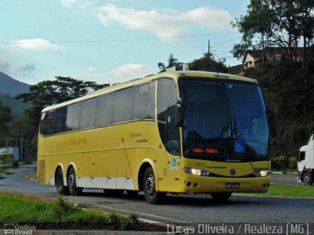 Viação Itapemirim 5515 na cidade de Manhuaçu, Minas Gerais, Brasil, por Lucas Oliveira. ID da foto: 3857971.