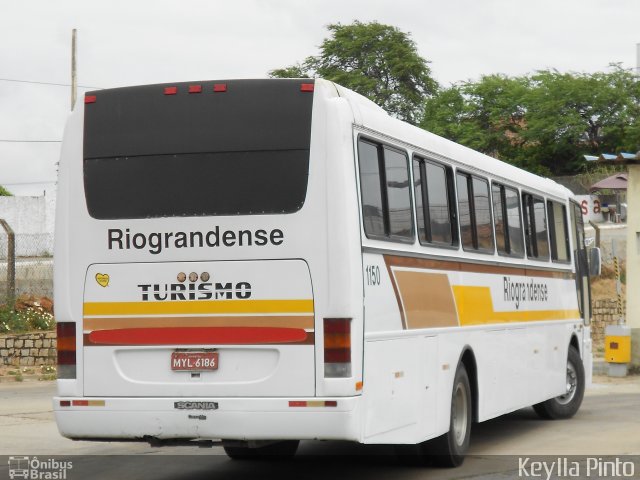 Viação Riograndense 1150 na cidade de Natal, Rio Grande do Norte, Brasil, por Keylla Pinto. Número da foto: #3857268.