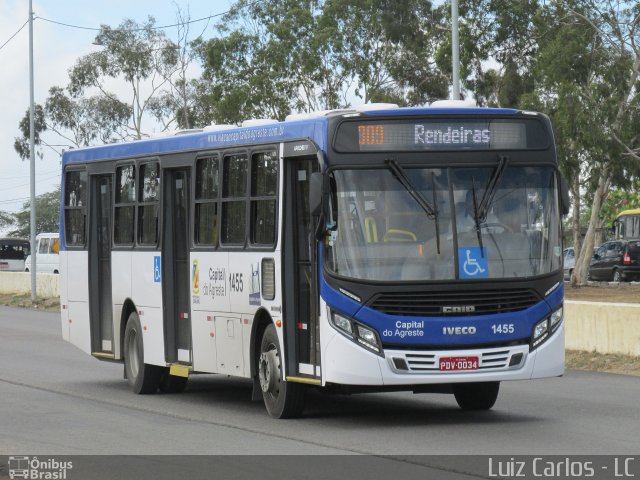 Capital do Agreste Transporte Urbano 1455 na cidade de Caruaru, Pernambuco, Brasil, por Luiz Carlos de Santana. Número da foto: #3857205.