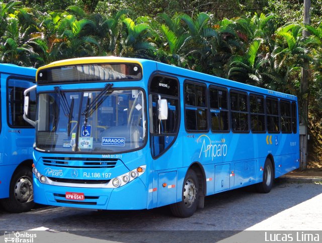 Viação Nossa Senhora do Amparo RJ 186.197 na cidade de Maricá, Rio de Janeiro, Brasil, por Lucas Lima. ID da foto: 3858187.