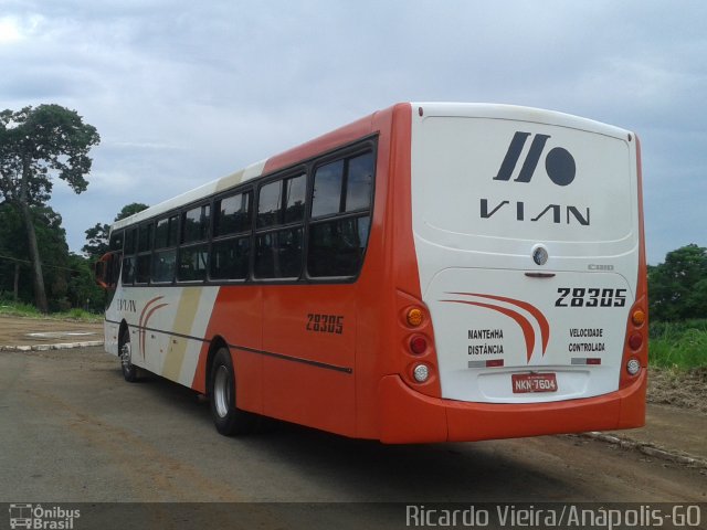 VIAN - Viação Anapolina 28305 na cidade de Anápolis, Goiás, Brasil, por Ricardo Vieira. ID da foto: 3856351.