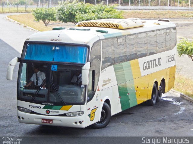 Empresa Gontijo de Transportes 17360 na cidade de Aracaju, Sergipe, Brasil, por Sergio Marques . Número da foto: #3857709.