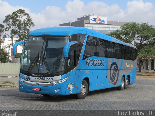 Auto Viação Progresso 6105 na cidade de Caruaru, Pernambuco, Brasil, por Luiz Carlos de Santana. Número da foto: #3857255.