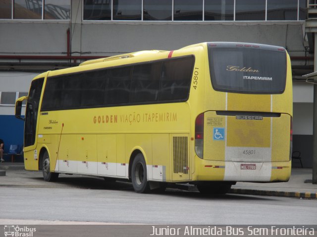 Viação Itapemirim 45801 na cidade de Rio de Janeiro, Rio de Janeiro, Brasil, por Junior Almeida. ID da foto: 3858083.