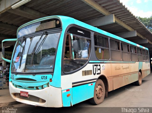 UTB - União Transporte Brasília 1050 na cidade de Brazlândia, Distrito Federal, Brasil, por Thiago Silva . Número da foto: #3860158.