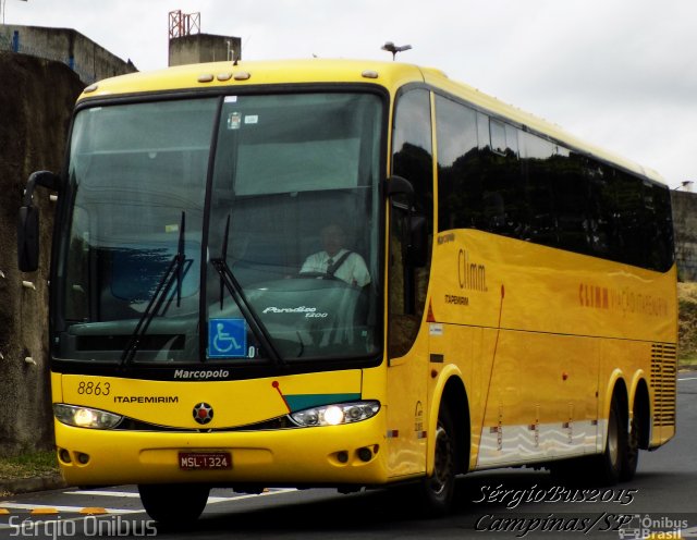 Viação Itapemirim 8863 na cidade de Campinas, São Paulo, Brasil, por Sérgio de Sousa Elias. ID da foto: 3860287.