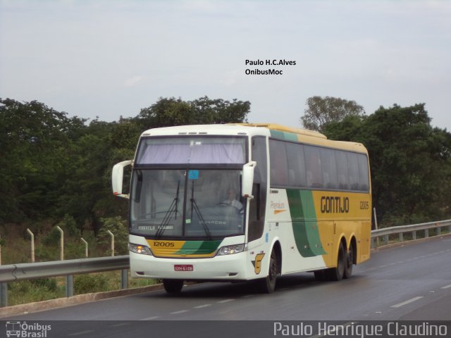 Empresa Gontijo de Transportes 12005 na cidade de Montes Claros, Minas Gerais, Brasil, por Paulo Henrique Claudino. ID da foto: 3860945.