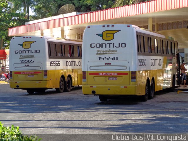 Empresa Gontijo de Transportes 15550 na cidade de Vitória da Conquista, Bahia, Brasil, por Cleber Bus. ID da foto: 3860256.