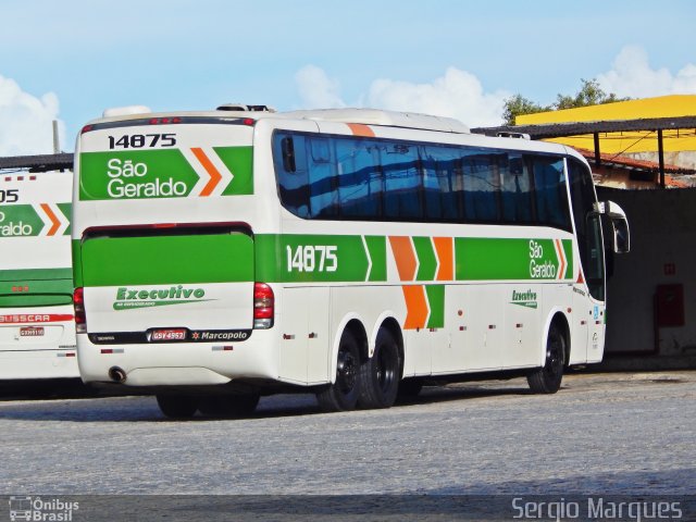 Cia. São Geraldo de Viação 14875 na cidade de Aracaju, Sergipe, Brasil, por Sergio Marques . ID da foto: 3862289.