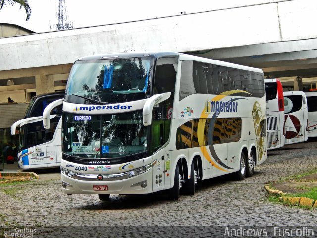 Imperador Turismo 4040 na cidade de Joinville, Santa Catarina, Brasil, por Andrews  Fuscolin. Número da foto: #3863516.