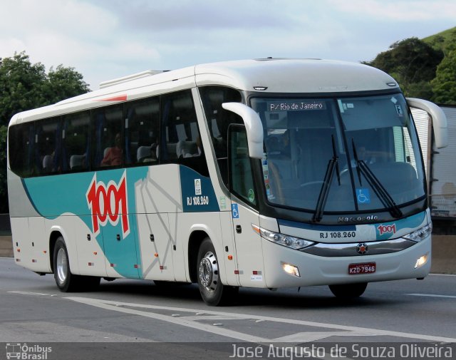 Auto Viação 1001 RJ 108.260 na cidade de Piraí, Rio de Janeiro, Brasil, por José Augusto de Souza Oliveira. Número da foto: #3862313.