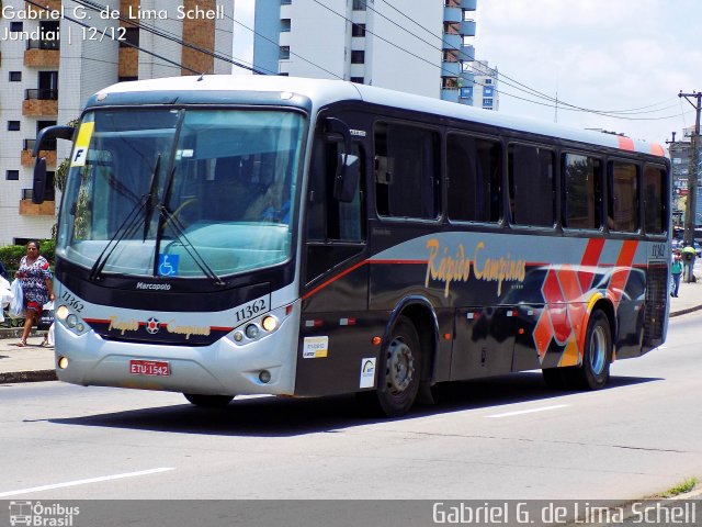 Rápido Campinas 11362 na cidade de Jundiaí, São Paulo, Brasil, por Gabriel Giacomin de Lima. Número da foto: #3863228.